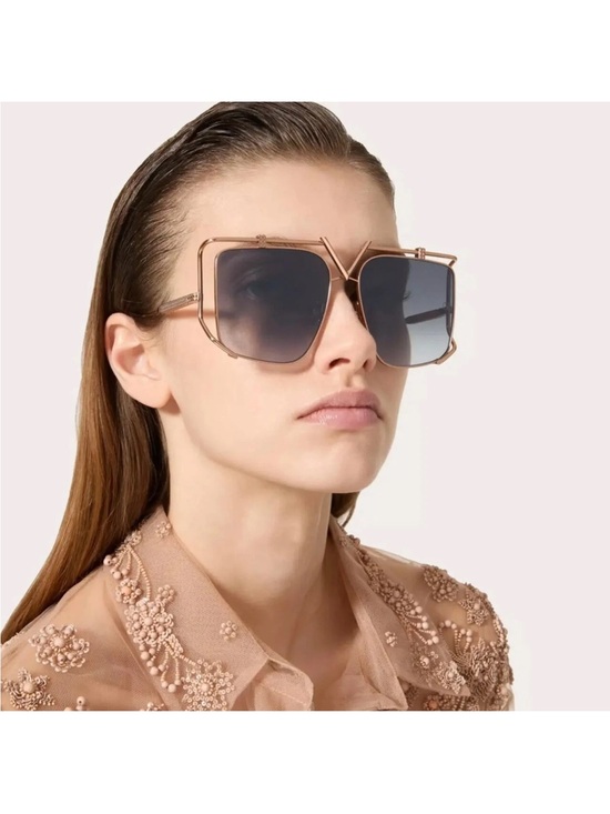 Valentino V-LIGHT VLS-116B Light Gold/Dark Brown sunglasses ??? main image 7